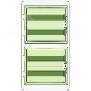 Щит распределительный навесной ЩРн-П-72 IP65 пластиковый прозрачная дверь белый Kaedra 7
