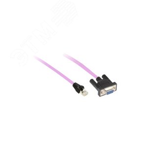 CANOPEN CABLE, 3M, SUB-D 9 FEMALE/RJ45 6