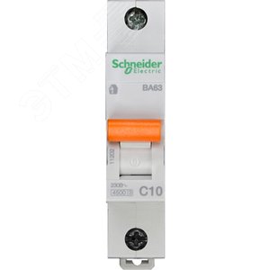 Выключатель автоматический однополюсный ВА63 10А C 4,5кА | 11202 | Schneider Electric 2