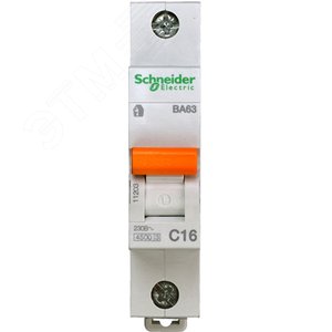 Выключатель автоматический  однополюсный ВА63 16А C 4,5кА | 11203 | Schneider Electric 2