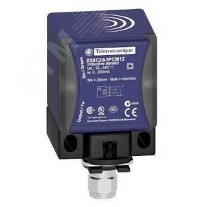 Датчик индуктивный 12-48В 4-20 мА М12 Sn=25мм кубический 2-х проводной 7