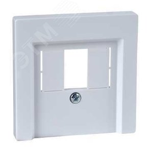 Накладка для телекоммуникационной розетки белая (MTN296025) 7