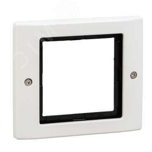Рамка 1 пост AQUADESIGN с винтовым креплением белый - фото 13