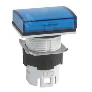 Лампа сигнальная прямоугольный синяя 5