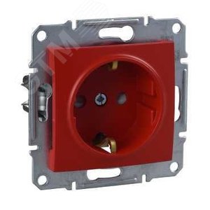 Sedna Красная Розетка с/з с защитными шторками спец. | SDN3000341 | Schneider Electric - фото 6