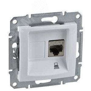 Sedna Белый Розетка компьютерная 1-ая RJ45 кат. 5e UTP | SDN4300121 | Schneider Electric - фото 4