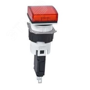 СИГН. ЛАМПА 16ММ 12-24В КРАСНАЯ КВАДРАТНАЯ С ПОДСВЕТКОЙ | XB6CV4BB | Schneider Electric - фото 7