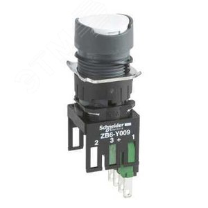 КНОПКА 16ММ БЕЛАЯ С ВОЗВРАТОМ XB6AA15B | XB6AA15B | Schneider Electric 6
