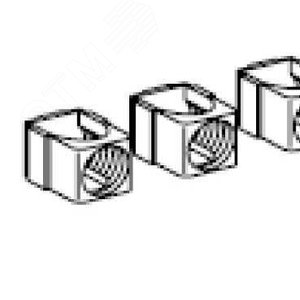 3 АЛЮМ. ЗАЩЕЛК. КЛЕММЫ ДО 250А 25-95 ММ2 | LV429227 | Schneider Electric 9