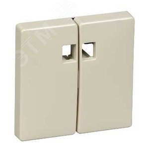 Клавиша для двухклавишного выключателя с окошком для светоиндикатора бежевый (MTN413544) 5