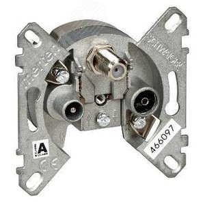 Merten Механизм тройной телевизионной розетки TV/FM оконечный (MTN466097) 8