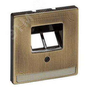 ЦЕНТР.ПЛАТА Д/МЕХ-МОВ RJ45 X2 АНТИЧ.ЛАТУНЬ | MTN292643 | Schneider Electric 6