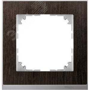 M-Pure Decor Рамка 1 пост венге/алюминий (MTN4010-3671) 8