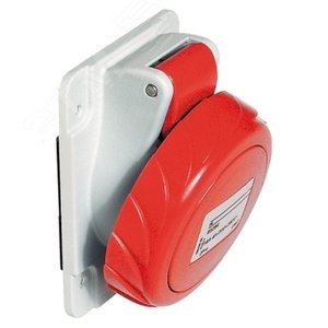 Розетка скрытая угловая 125А 3P+N+E IP67 380В винтовые зажимы 6