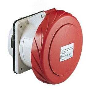 Розетка скрытая прямая 16А 3P+N+E IP67 380В винтовые зажимы 5