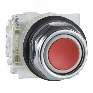 Кнопка утопленная красная 3