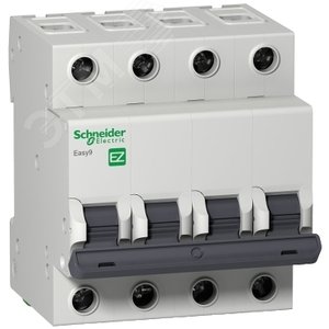 Выключатель автоматический четырехполюсный EASY 9 20А B 4,5кА | EZ9F14420 | Schneider Electric - фото 5