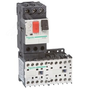 Пускатель магнитный 6А = 24B реверсивный GV2-ME06 1-1.6А GV2MEK2 - фото 5