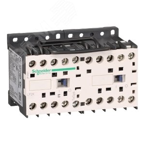 КОНТАКТОР РЕВЕРС. K 3P, 12 A, НЗ, 24V DС, ОГРАН. ПЕРЕНАПРЯЖЕНИЙ, ЗАЖИМ ПОД ВИНТ 5