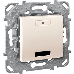 2-КНОП. ВЫК-ЛЬ С LED, С ИК-ПРИЕМН., БЕЖ. 2