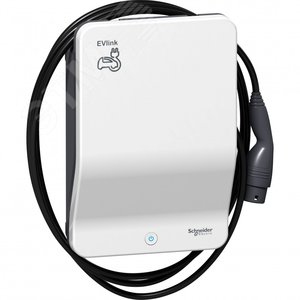 Зарядная станция EVLINK WALLBOX PLUS кабель T2 3ф 22kW (EVH3S22P0CK) - Schneider Electric