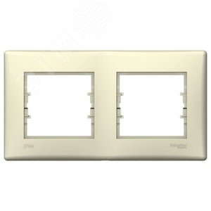Sedna Рамка 2 поста бежевая IP44 new (SDN5810647)