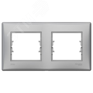 Sedna Рамка 2 поста алюминий IP44 new (SDN5810660) - Schneider Electric