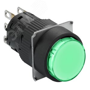 Кнопка зеленая, пружинный возврат, 16мм, 1С/О (XB6EAA31P) - Schneider Electric