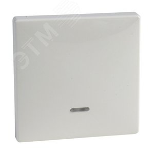 Клавиша с окошком для светоиндикатора белый (MTN438019) - Schneider Electric