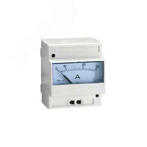 Амперметр аналоговый 5А без шкалы на DIN-рейку подключение через ТТ - SE (Systeme)