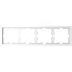 Рамка четырехпостовая D-Life белый лотос SD (MTN4040-6535) - Schneider Electric