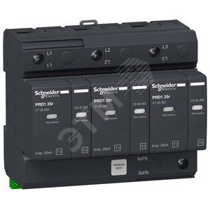PRD1 25r ОПН 3P КЛАСС 1+2 СО СМЕН.КАРТ | 16331 | Schneider Electric - Schneider Electric