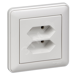 Wessen 59 Сл. кость Розетка 2-ая б/з для узких вилок 6А (в сборе) | RS6-253-28 | Schneider Electric - Schneider Electric