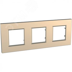 Unica Quadro Медь Рамка 3-ая | MGU6.706.56 | Schneider Electric - фото 2