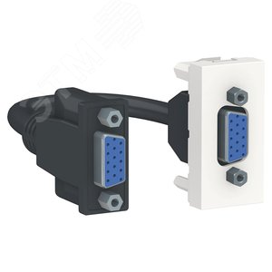 Unica Modular Белый Розетка HD15 female (VGA), 1 мод. | NU343218 | Schneider Electric - фото 2