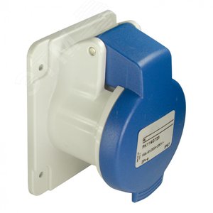 Розетка скрытая прямая 32А 2P+E IP44 220В винтовые зажимы - фото 3