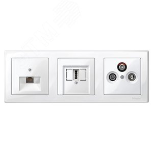 РАМКА Х3, БЕЛЫЙ | MTN478319 | Schneider Electric - фото 2