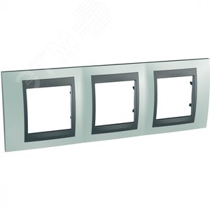 Unica TOP Флюорит/Графит Рамка 3-ая | MGU66.006.294 | Schneider Electric - фото 4