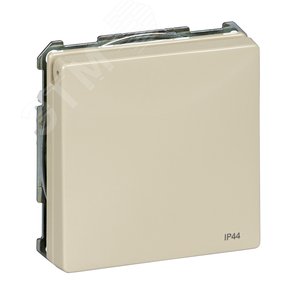Механизм розетки Schuko с крышкой бежевый (MTN2314-4044) 3