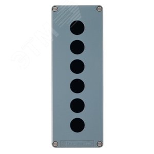 Пост кнопочный металлический 6 отверстия 80х220 (XAPM4506)