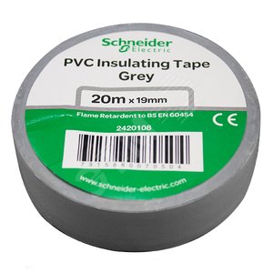 ИЗОЛЕНТА ПВХ 19мм Х 20м СЕРАЯ - Schneider Electric