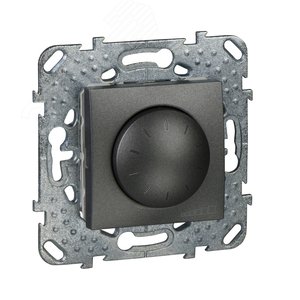 Unica TOP Графит Светорегулятор поворотный (диммер) 230V, 400Вт | MGU5.511.12ZD | Schneider Electric - фото 2