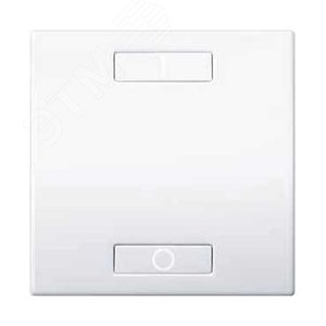 Выключатель двухкнопочный с индикатором LED белый 7