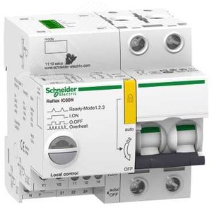 Выключатель автоматический двухполюсный REFLEX iC60N Ti24 16А D 10кА | A9C63216 | Schneider Electric 6