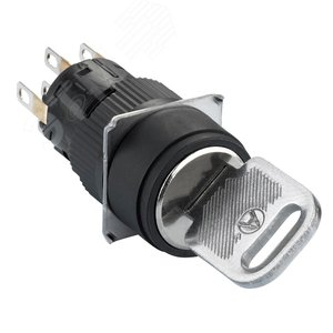 Переключатель 16мм черный 3 положения 2