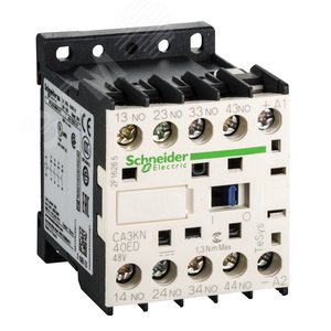 Промежуточное реле 4НО,48В постоянный ток, винтовой зажим | CA3KN40ED | Schneider Electric 3