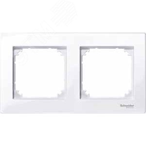 Рамка 2 поста M-PLAN белый 4