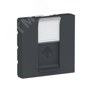 Панель лицевая UNICA MODULAR RJ45 одиночная без коннектора 2 модуля бежевый - фото 2