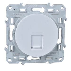 ODACE Розетка компьютерная RJ45 6 UTP белая (S52R475) - Schneider Electric