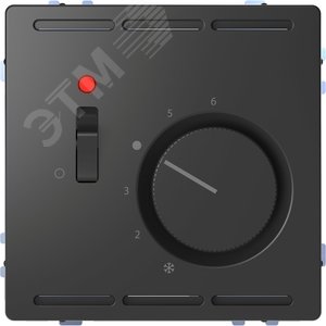 D-Life ТЕРМОРЕГУЛЯТОР с центр. пл. с выкл.230В, АНТРАЦИТ, SD | MTN5760-6034 | Schneider Electric - фото 2